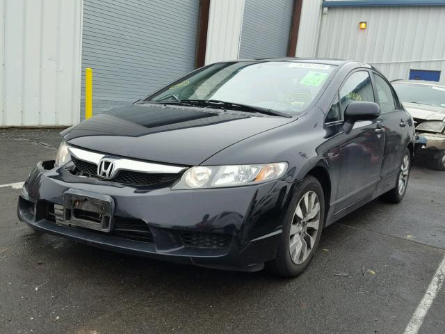 19XFA1F89AE081700 - 2010 HONDA CIVIC EX BLACK photo 2