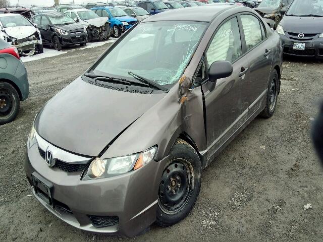 2HGFA16469H011117 - 2009 HONDA CIVIC DX-G GRAY photo 2