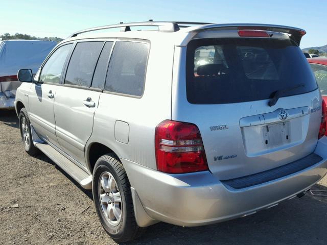 JTEHF21A310009311 - 2001 TOYOTA HIGHLANDER SILVER photo 3