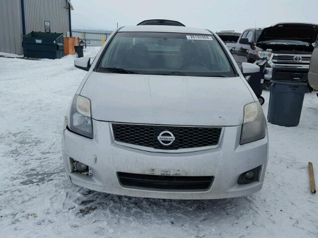 3N1AB6AP2BL622167 - 2011 NISSAN SENTRA 2.0 SILVER photo 9