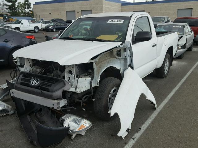 5TFNX4CN1CX011021 - 2012 TOYOTA TACOMA WHITE photo 2