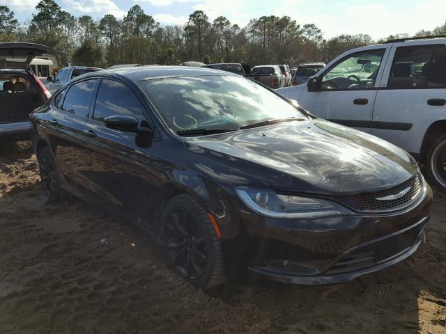 1C3CCCBB8FN670867 - 2015 CHRYSLER 200 S BLACK photo 1