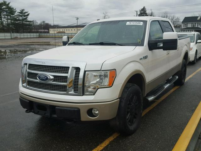 1FTFW1EV5AFB26243 - 2010 FORD F150 SUPER WHITE photo 2