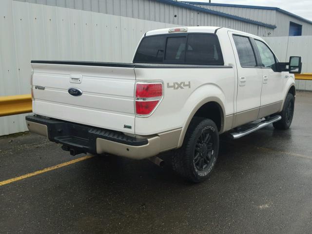 1FTFW1EV5AFB26243 - 2010 FORD F150 SUPER WHITE photo 4