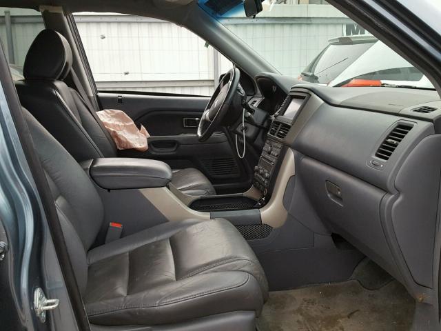 2HKYF18736H563029 - 2006 HONDA PILOT EX BLUE photo 5