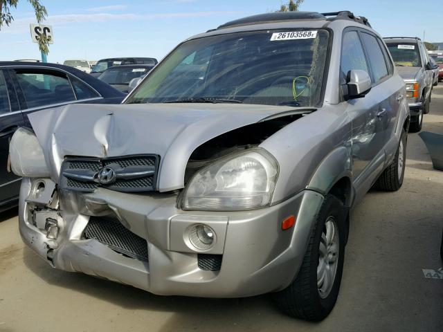 KM8JN12D76U419505 - 2006 HYUNDAI TUCSON GLS SILVER photo 2