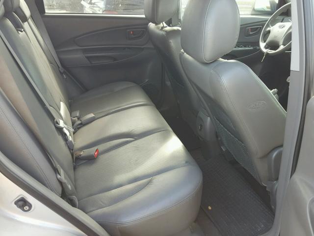 KM8JN12D76U419505 - 2006 HYUNDAI TUCSON GLS SILVER photo 6