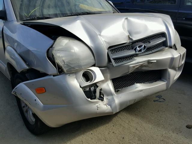 KM8JN12D76U419505 - 2006 HYUNDAI TUCSON GLS SILVER photo 9