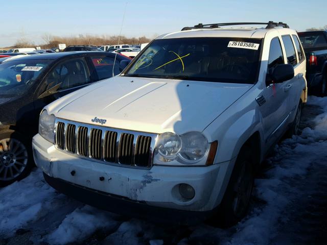 1J4HS58N35C545605 - 2005 JEEP GRAND CHER WHITE photo 2