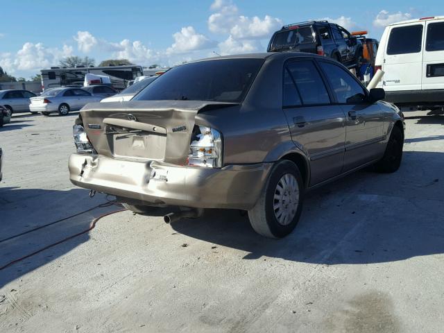 JM1BJ2229Y0253684 - 2000 MAZDA PROTEGE DX BEIGE photo 4