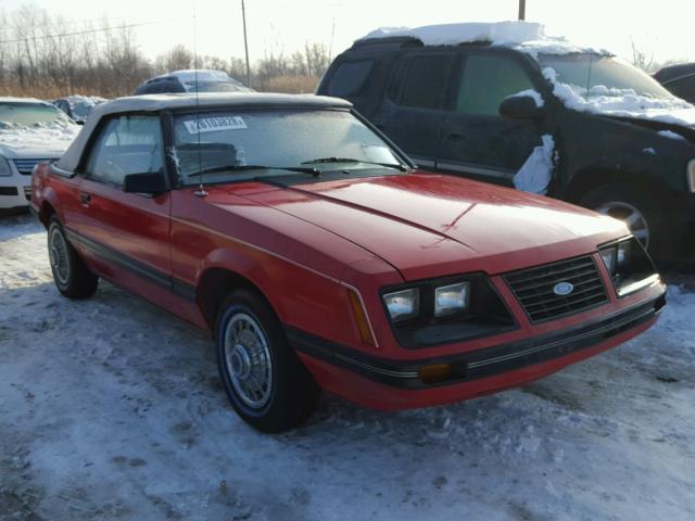 1FABP2737DF176732 - 1983 FORD MUSTANG RED photo 1