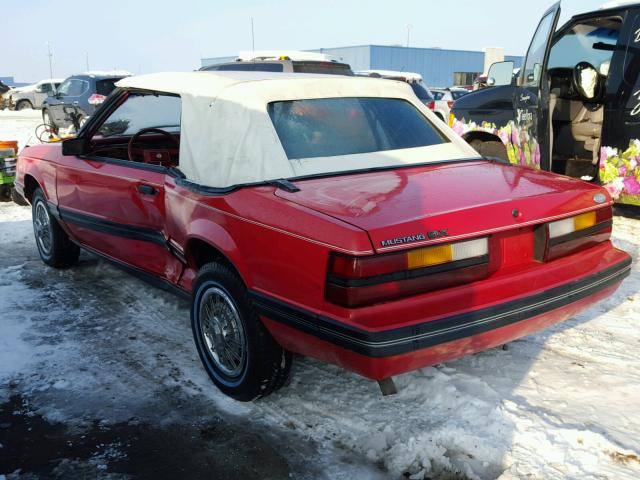 1FABP2737DF176732 - 1983 FORD MUSTANG RED photo 3