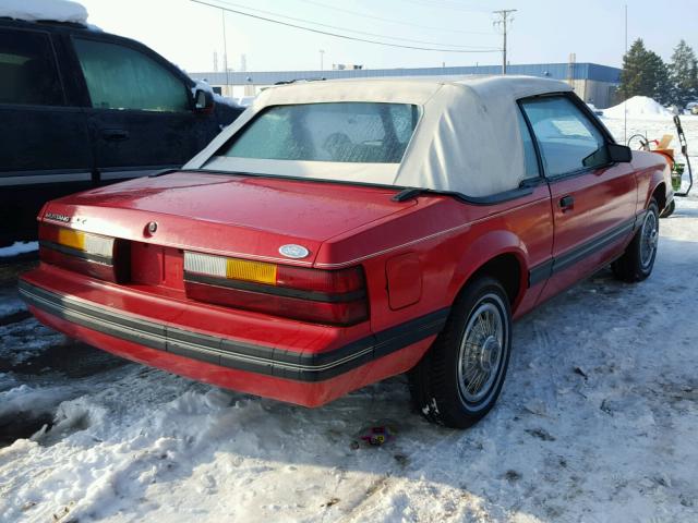 1FABP2737DF176732 - 1983 FORD MUSTANG RED photo 4