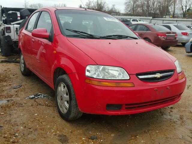 KL1TD526X5B360556 - 2005 CHEVROLET AVEO BASE RED photo 1