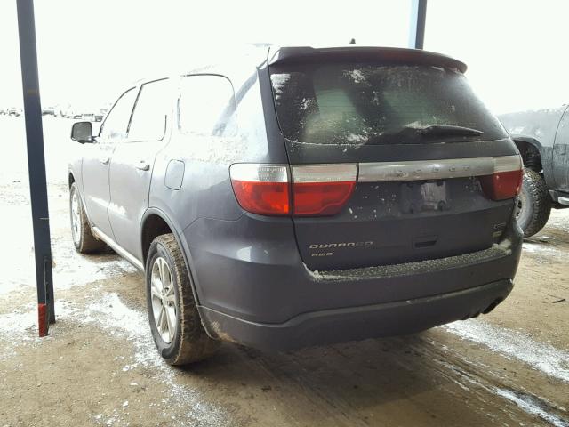 1C4RDJDG1DC676485 - 2013 DODGE DURANGO CR BLUE photo 3