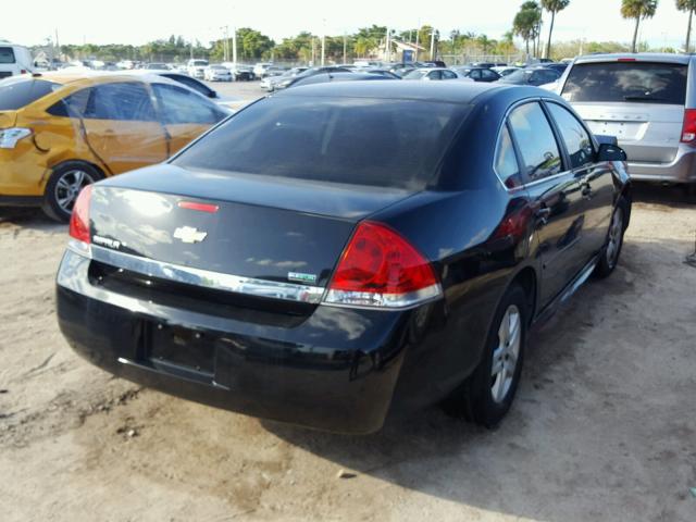 2G1WF5EK2B1108877 - 2011 CHEVROLET IMPALA LS BLACK photo 4