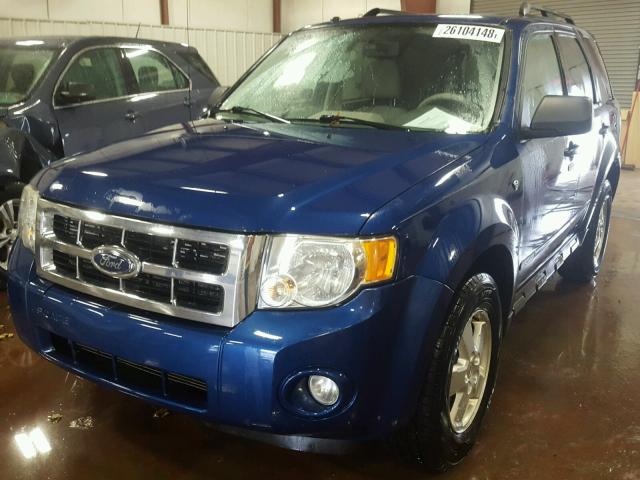 1FMCU03178KA55157 - 2008 FORD ESCAPE XLT BLUE photo 2