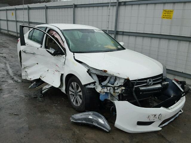 1HGCR2F34EA206957 - 2014 HONDA ACCORD LX WHITE photo 1