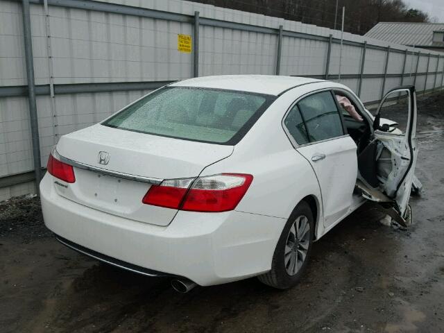 1HGCR2F34EA206957 - 2014 HONDA ACCORD LX WHITE photo 4