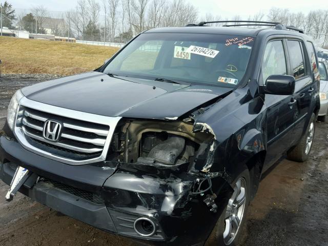 5FNYF4H56CB074683 - 2012 HONDA PILOT EXL BLACK photo 2