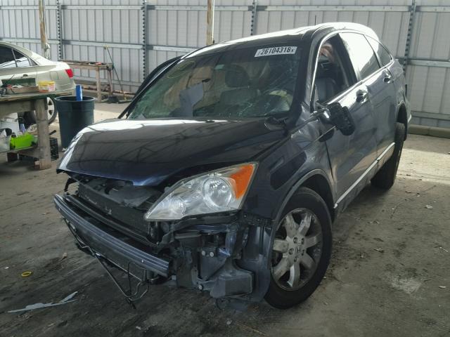 JHLRE38799C006146 - 2009 HONDA CR-V EXL BLUE photo 2