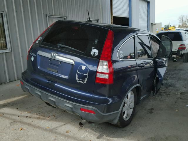 JHLRE38799C006146 - 2009 HONDA CR-V EXL BLUE photo 4