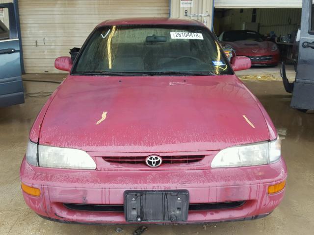 1NXBB02E6TZ370986 - 1996 TOYOTA COROLLA DX RED photo 9