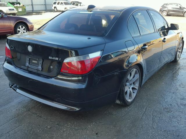 WBANB33544B110033 - 2004 BMW 545 I BLACK photo 4