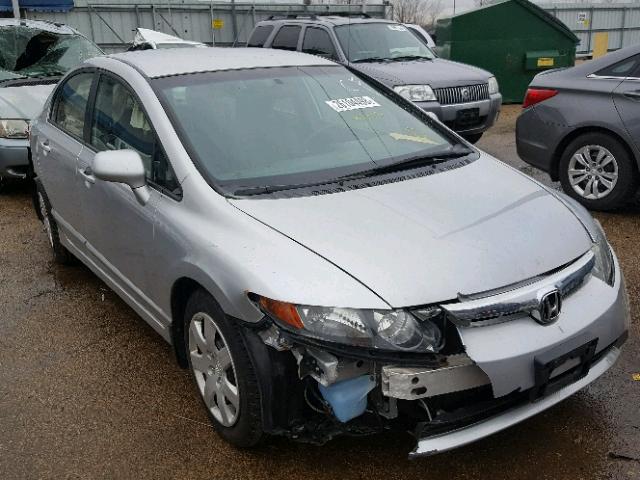 1HGFA16546L032250 - 2006 HONDA CIVIC LX SILVER photo 1