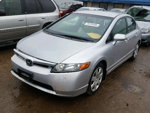 1HGFA16546L032250 - 2006 HONDA CIVIC LX SILVER photo 2