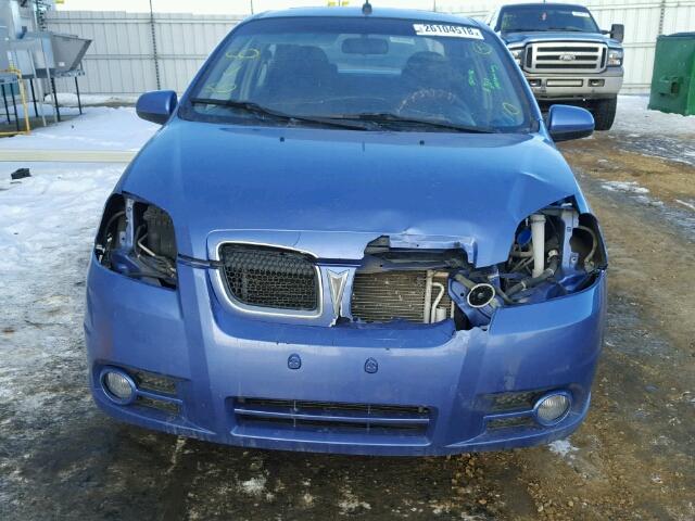 KL2TX55E69B377074 - 2009 PONTIAC G3 WAVE SE BLUE photo 9