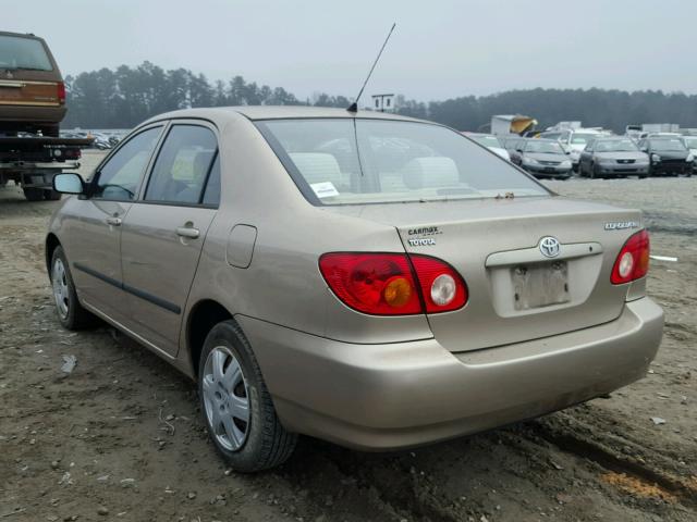 1NXBR32E84Z333209 - 2004 TOYOTA COROLLA CE GOLD photo 3