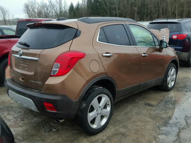 KL4CJESB4GB716253 - 2016 BUICK ENCORE BROWN photo 4