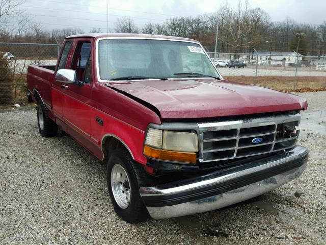 1FTEX15Y1PKA53407 - 1993 FORD F150 MAROON photo 1