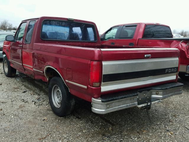 1FTEX15Y1PKA53407 - 1993 FORD F150 MAROON photo 3