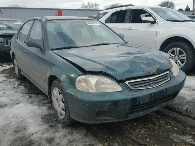 2HGEJ6614YH539123 - 2000 HONDA CIVIC BASE 绿色 照片 1