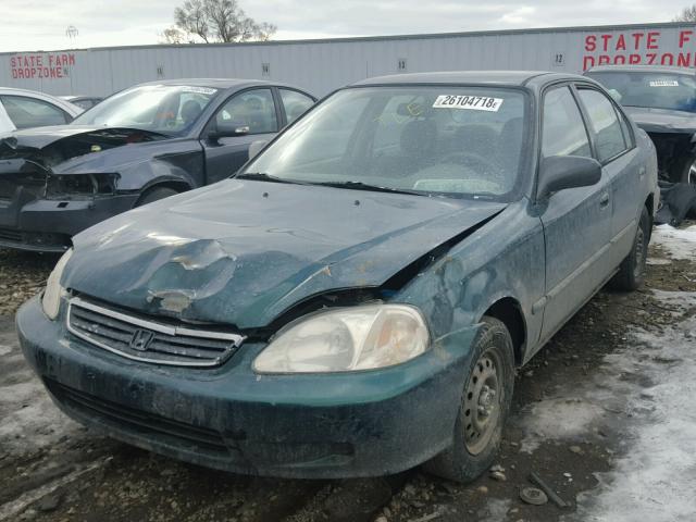 2HGEJ6614YH539123 - 2000 HONDA CIVIC BASE GREEN photo 2