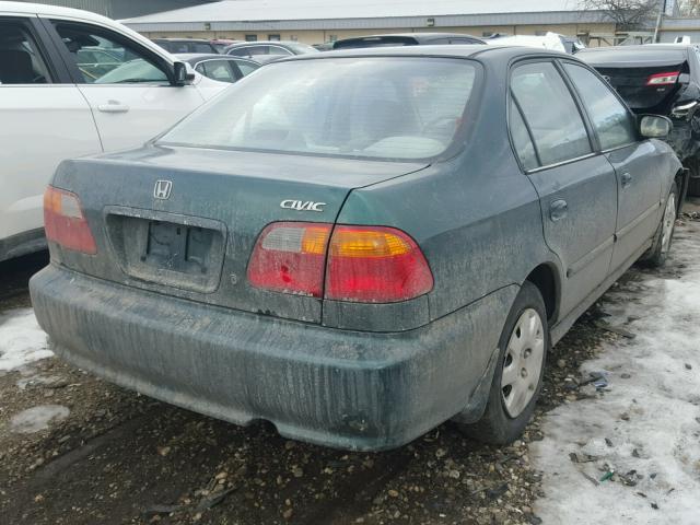 2HGEJ6614YH539123 - 2000 HONDA CIVIC BASE 绿色 照片 4