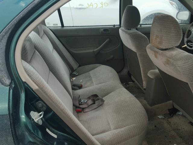 2HGEJ6614YH539123 - 2000 HONDA CIVIC BASE 绿色 照片 6
