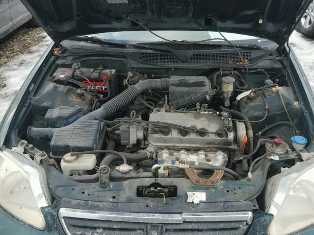 2HGEJ6614YH539123 - 2000 HONDA CIVIC BASE 绿色 照片 7