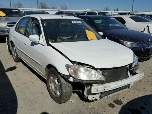 JHMES96664S006345 - 2004 HONDA CIVIC HYBR WHITE photo 1