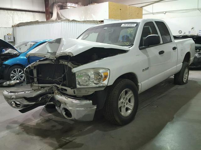 1D7HA18N78S553062 - 2008 DODGE RAM 1500 S WHITE photo 2