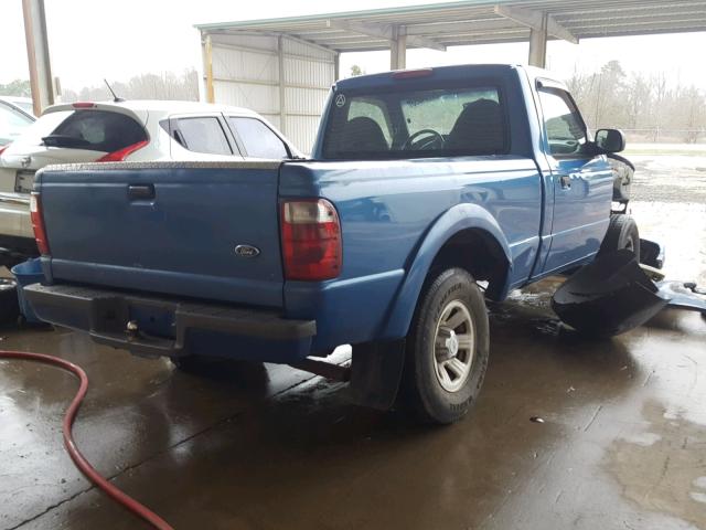 1FTYR10U12TA30062 - 2002 FORD RANGER BLUE photo 4