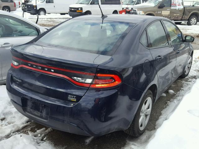 1C3CDFBA7GD623116 - 2016 DODGE DART SXT BLUE photo 4