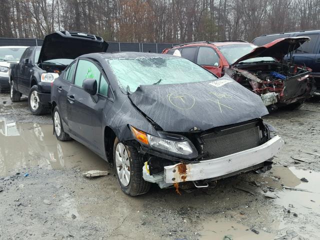 N0V1N26105388 - 2012 HONDA CIVIC LX BLACK photo 1