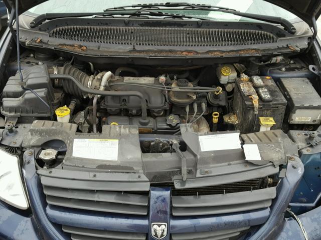 2D4GP44L35R261838 - 2005 DODGE GRAND CARA BLUE photo 7