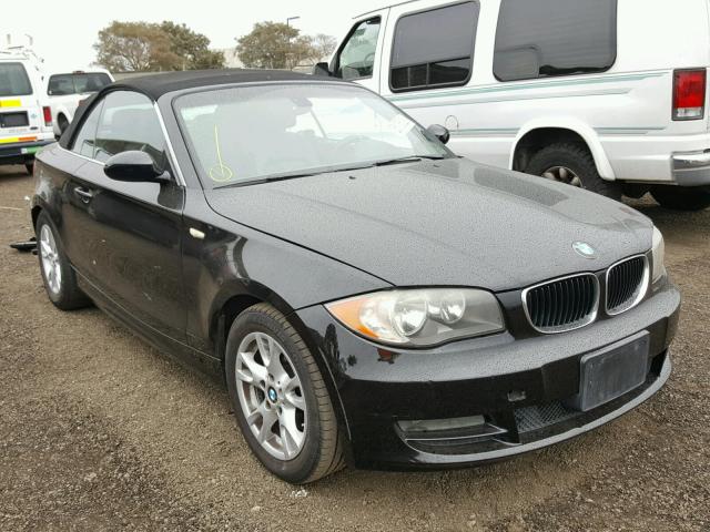 WBAUN13528VH80159 - 2008 BMW 128 I BLACK photo 1