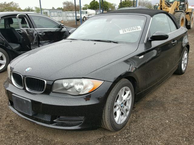 WBAUN13528VH80159 - 2008 BMW 128 I BLACK photo 2