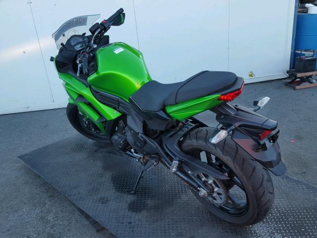 JKAEXEE1XFDA19881 - 2015 KAWASAKI EX650 E GREEN photo 3