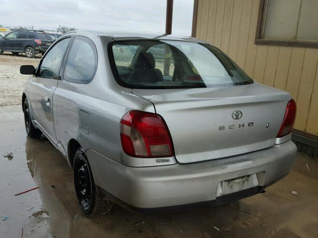 JTDAT123820255765 - 2002 TOYOTA ECHO SILVER photo 3